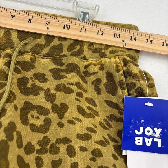 JoyLab 7/8 Jogger Pants Women's Size S Army Cheetah Print High Rise Drawstring - Picture 9 of 15